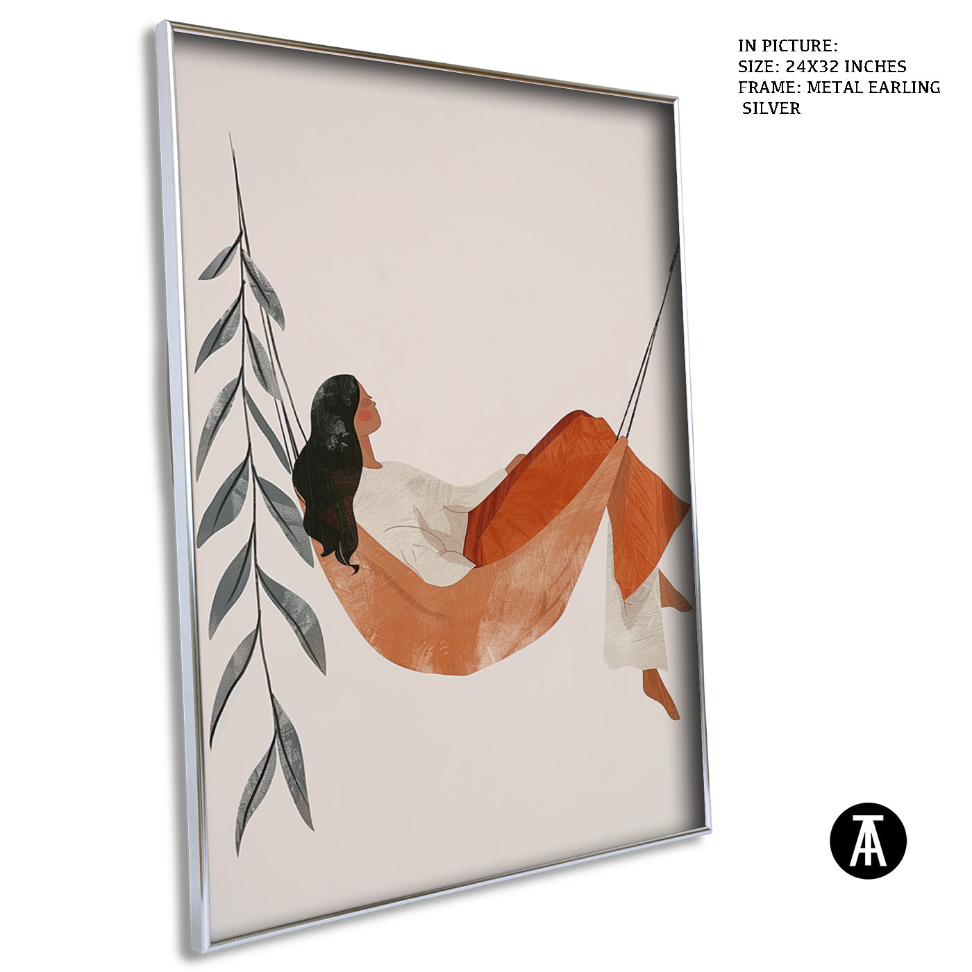 Artwork in Metal Earling Silver Frame