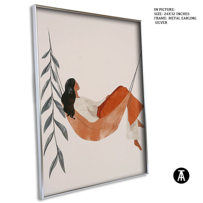 Artwork in Metal Earling Silver Frame