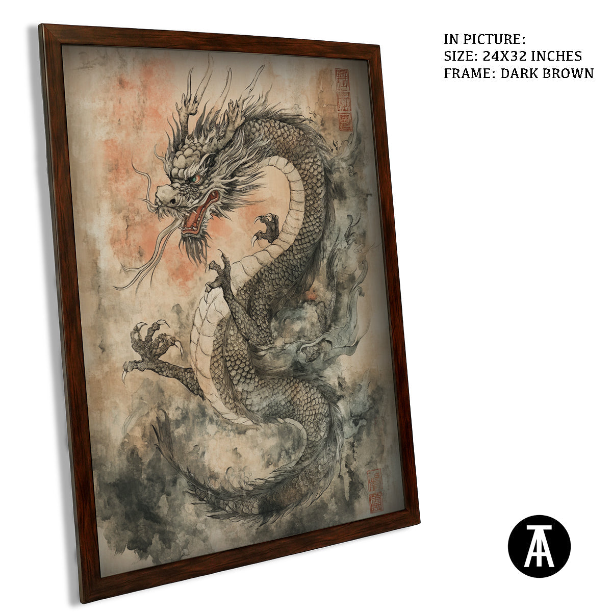 Artwork in Metal Champagne Gold Frame