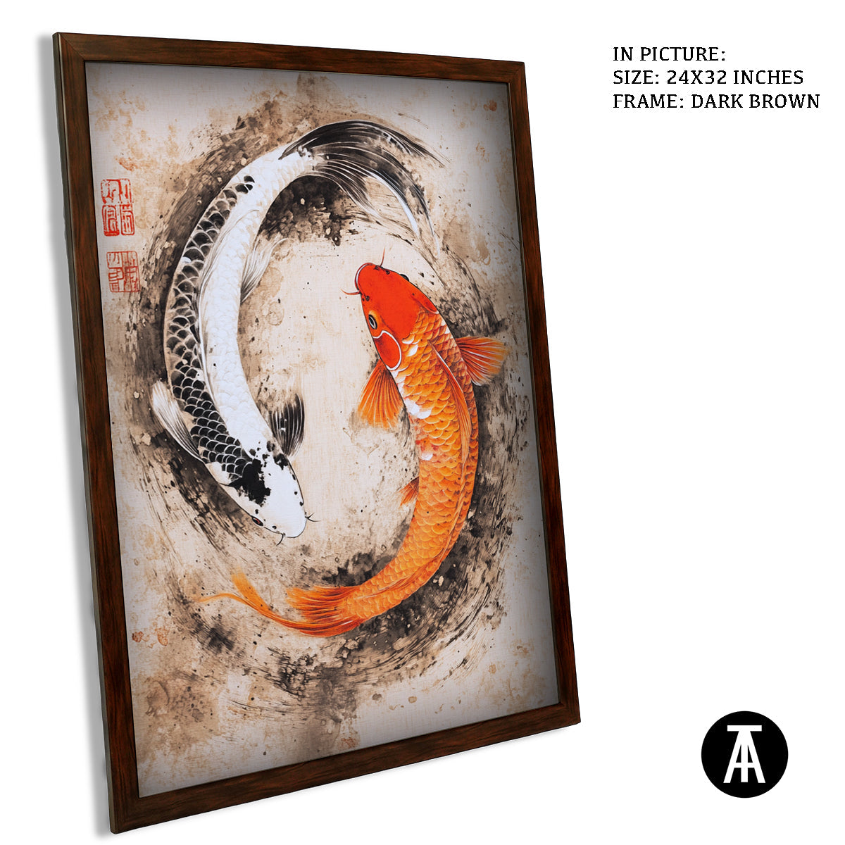 Artwork in Metal Champagne Gold Frame