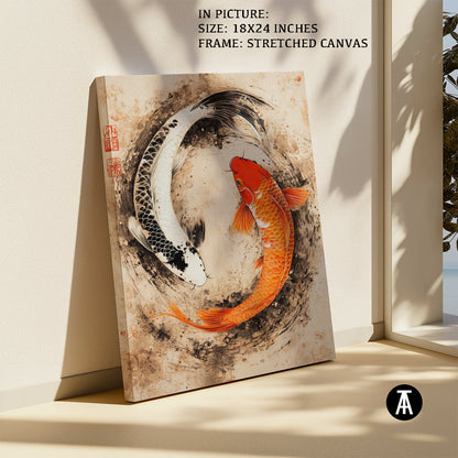 Artwork in Natural Wood Frame