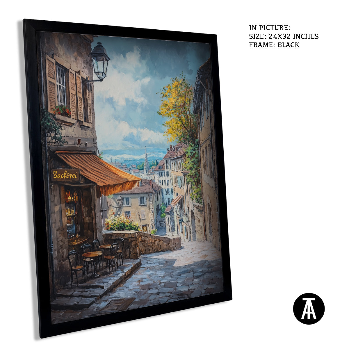 Sample Artwork in Black Frame