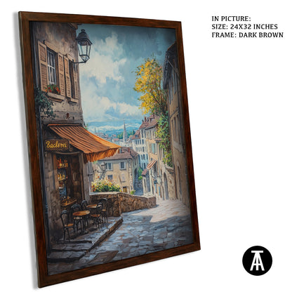 Sample Artwork in Dark Brown Frame