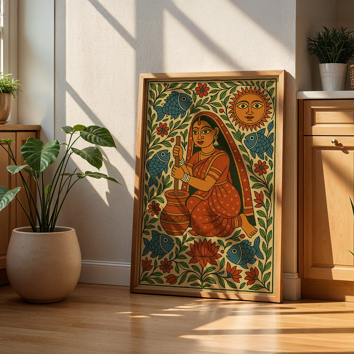 Heritage Indian Painting in a Lifestyle Setting