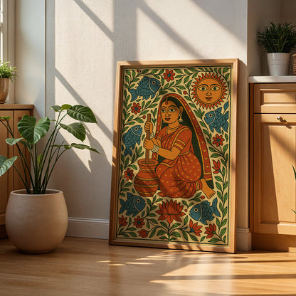 Heritage Indian Painting in a Lifestyle Setting