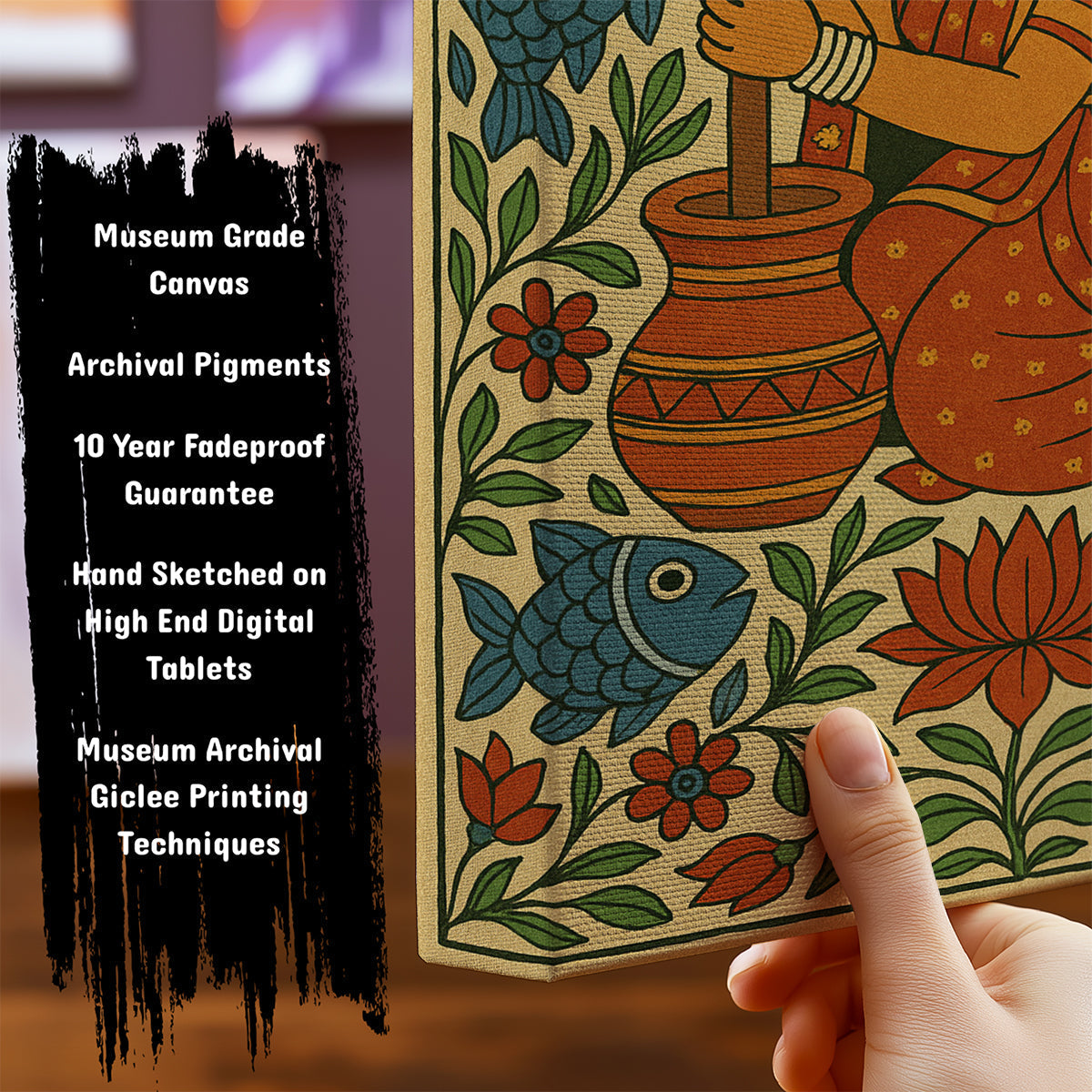 Information about Indian Art Canvas Art Print