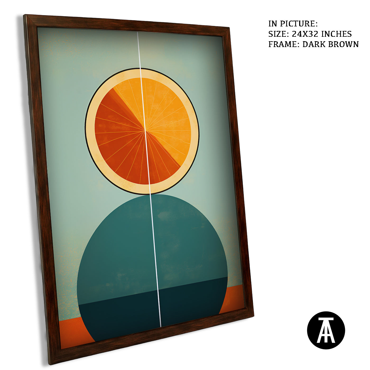 Artwork in Metal Champagne Gold Frame
