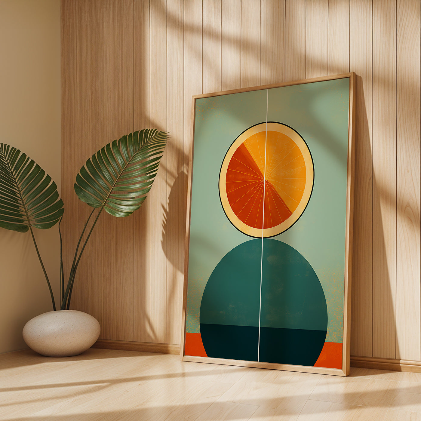 Boho Painting in a Lifestyle Setting