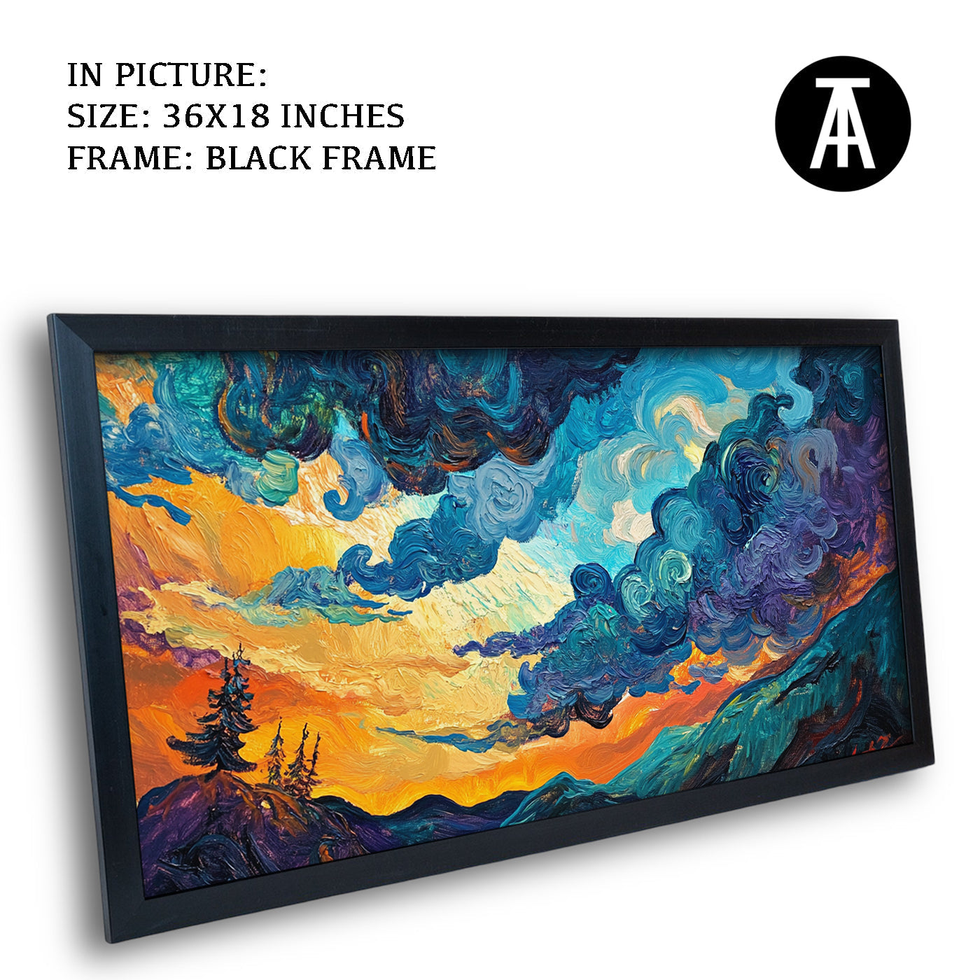 Artwork in Metal Earling Silver Frame