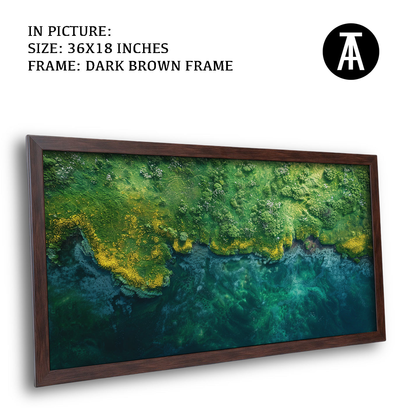 Artwork in Metal Champagne Gold Frame