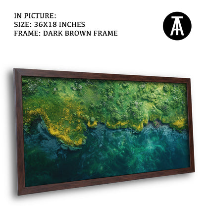Artwork in Metal Champagne Gold Frame