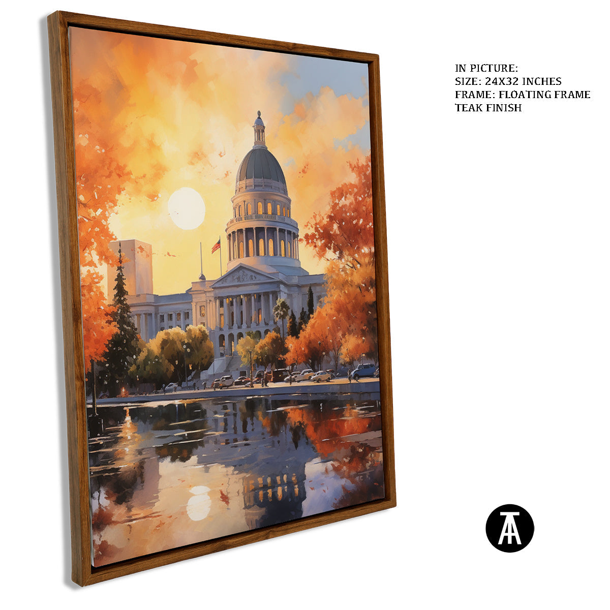 Sample Artwork in Floating Frame