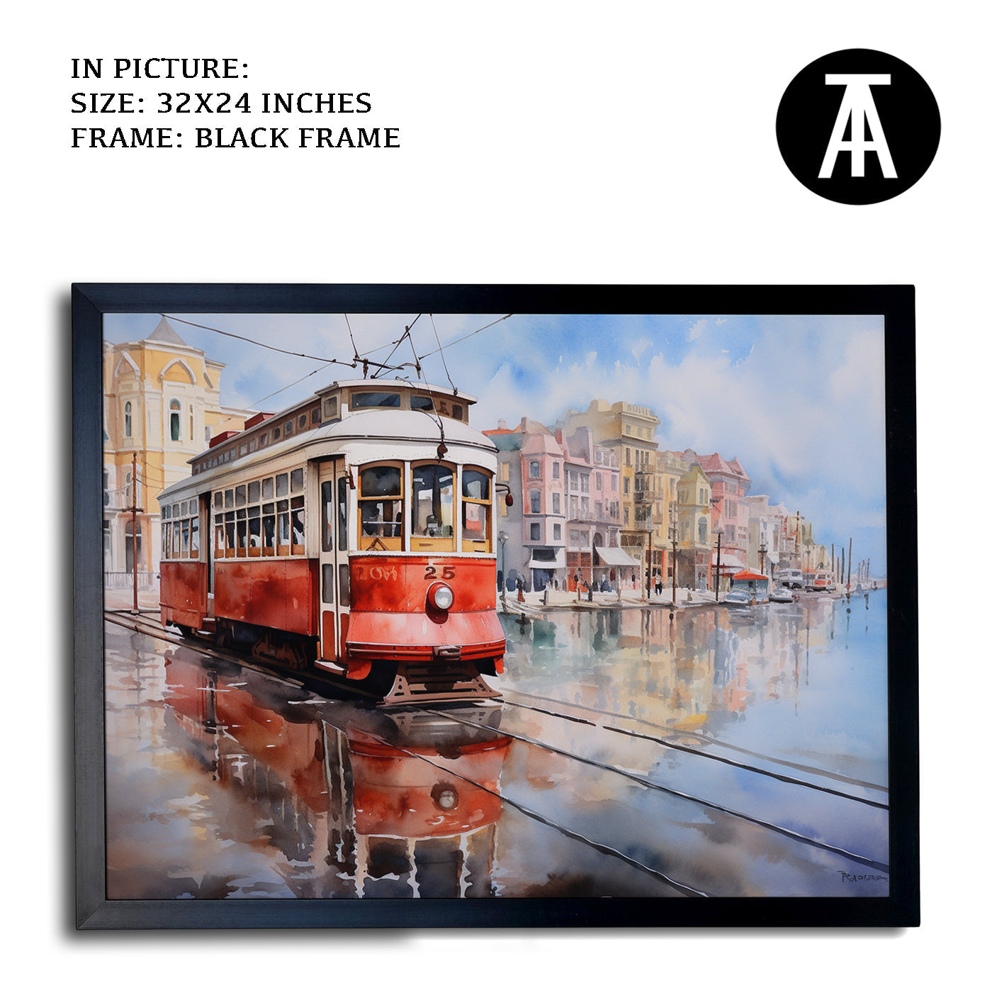 Artwork in Metal Earling Silver Frame