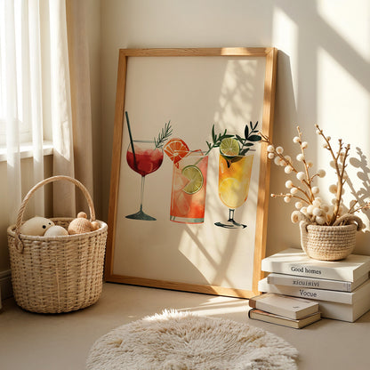 Boho Art Painting in a Lifestyle Setting