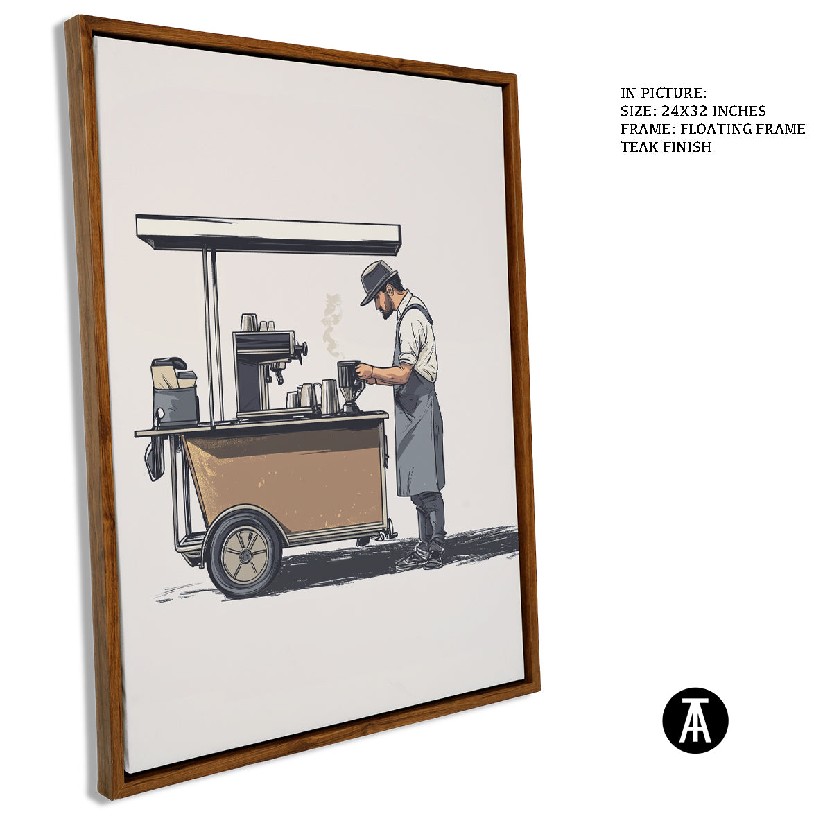 Artwork in Floating Frame