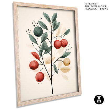 Artwork in Dark Brown Frame