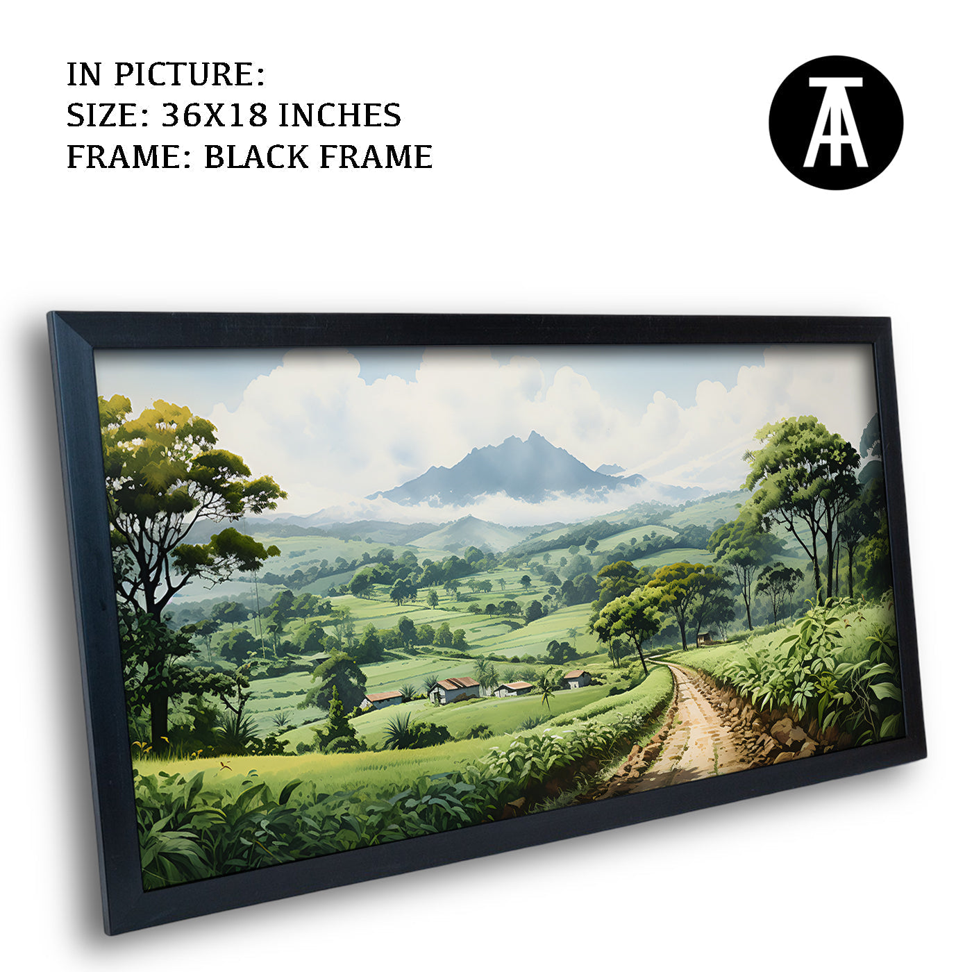 Artwork in Metal Earling Silver Frame