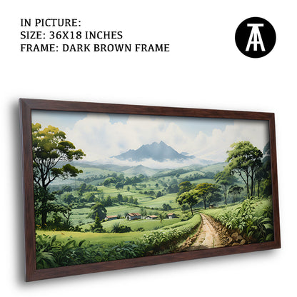 Artwork in Metal Champagne Gold Frame