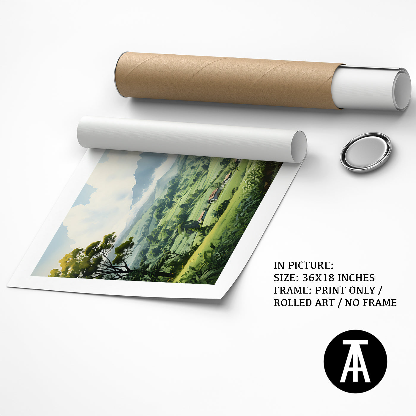 Artwork as Print Only or Rolled Art