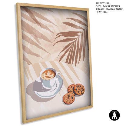 Sample Artwork in Italian Wood Framing Natural