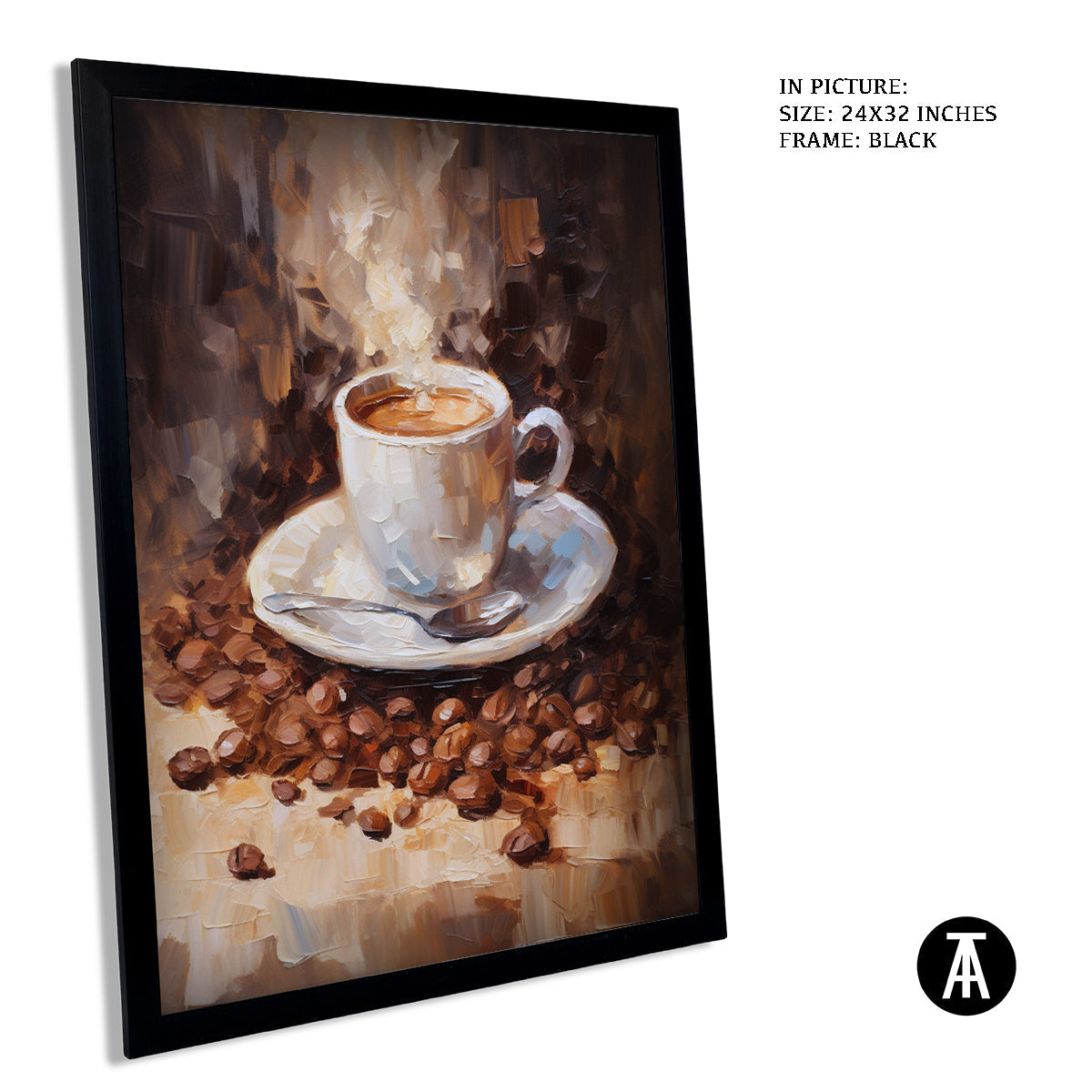 Sample Artwork in Black Frame