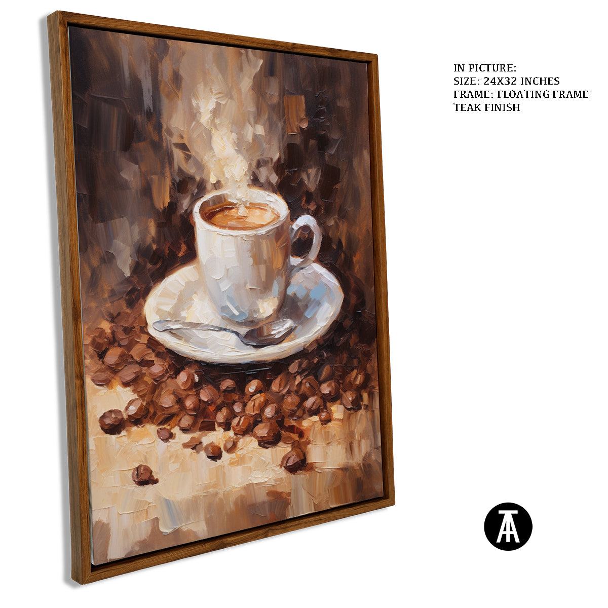 Sample Artwork in Floating Frame
