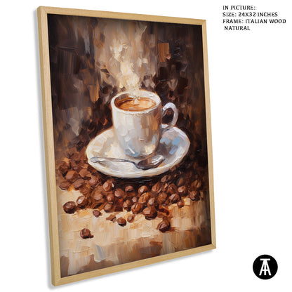 Sample Artwork in Italian Wood Framing Natural