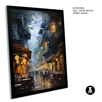 Sample Artwork in Black Frame
