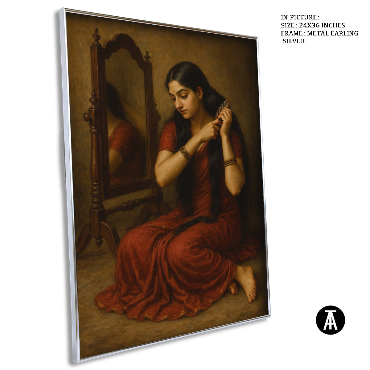 Artwork in Metal Earling Silver Frame