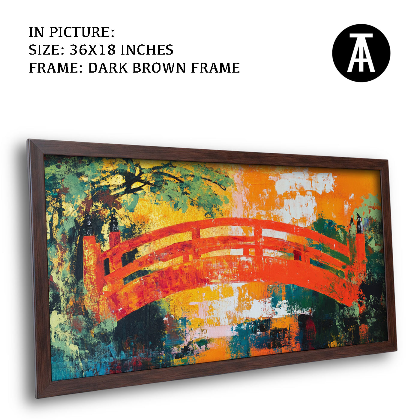 Artwork in Metal Champagne Gold Frame