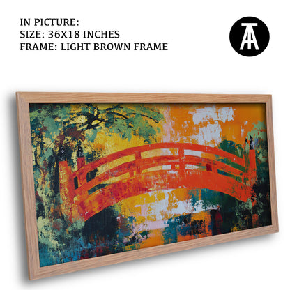 Artwork in Dark Brown Frame