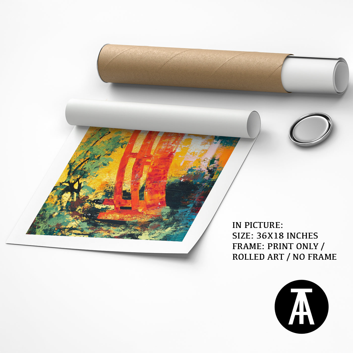 Artwork as Print Only or Rolled Art