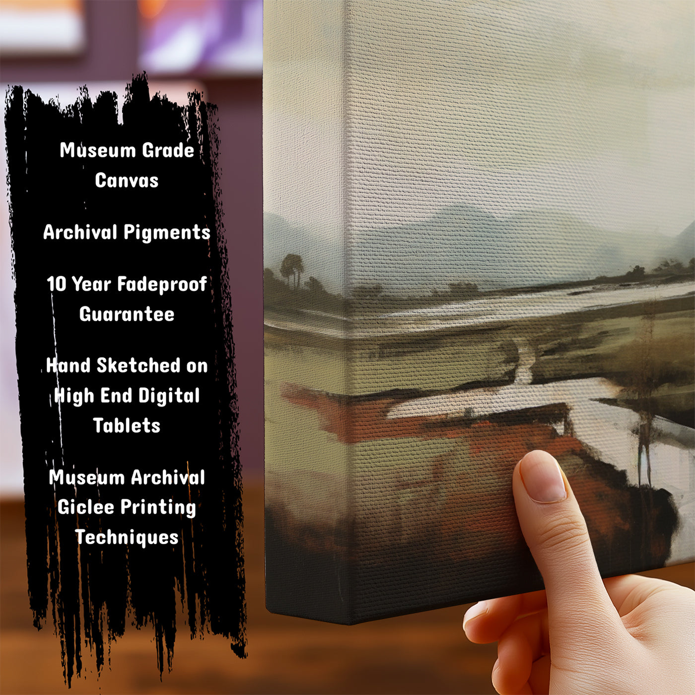 Information about Abstract Canvas Art Print