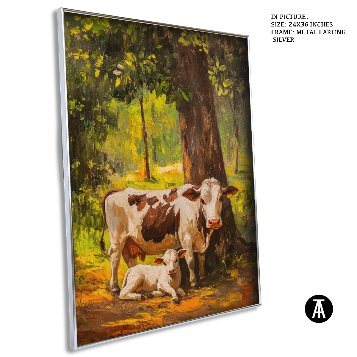 Artwork in Metal Earling Silver Frame