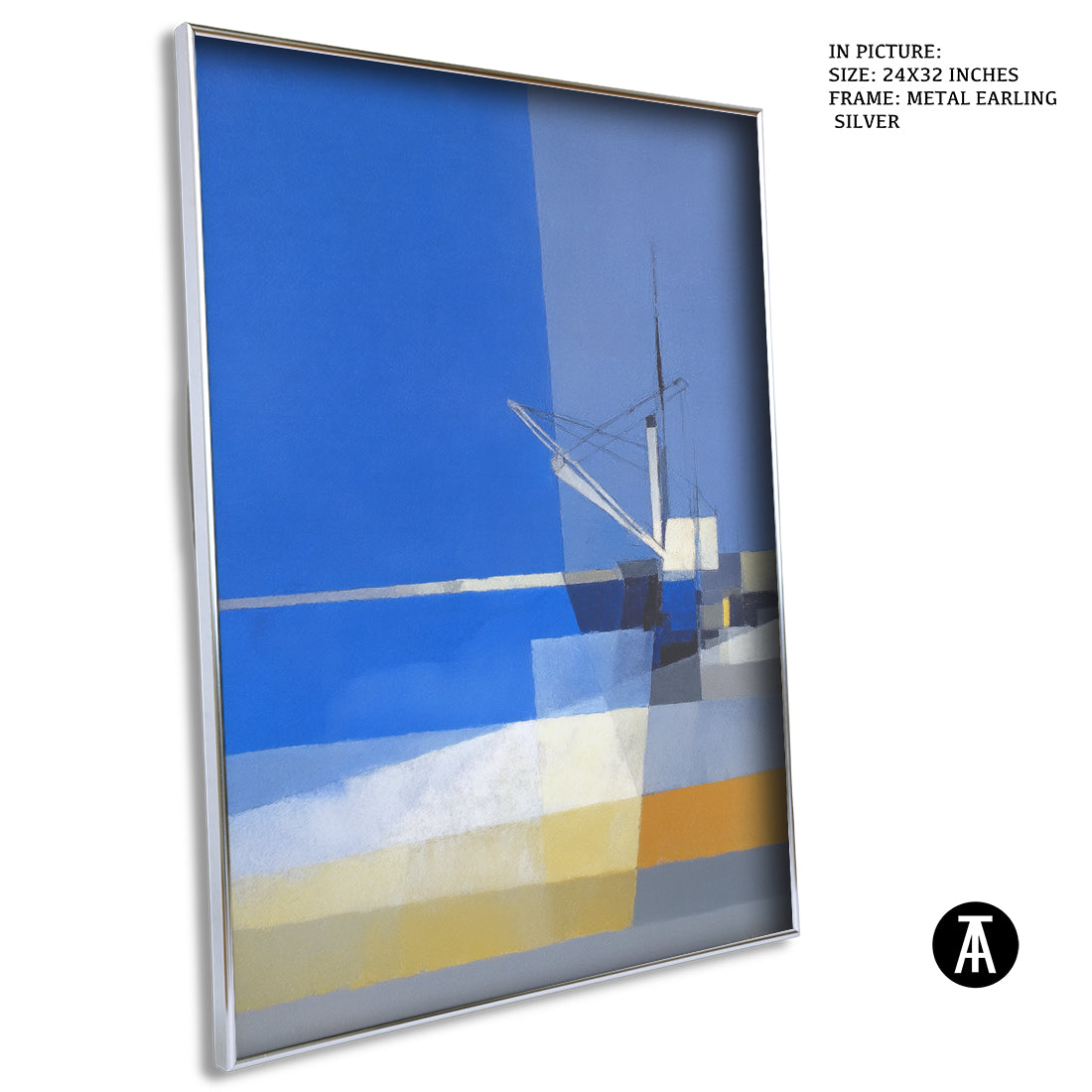 Artwork in Metal Earling Silver Frame