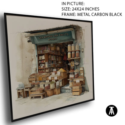 Artwork in Carbon Black Meta Frame