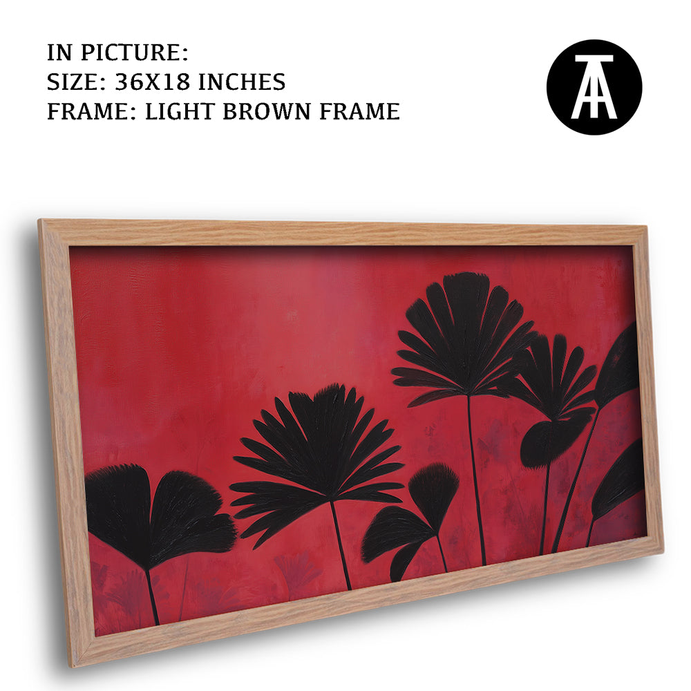 Artwork in Light Brown Frame