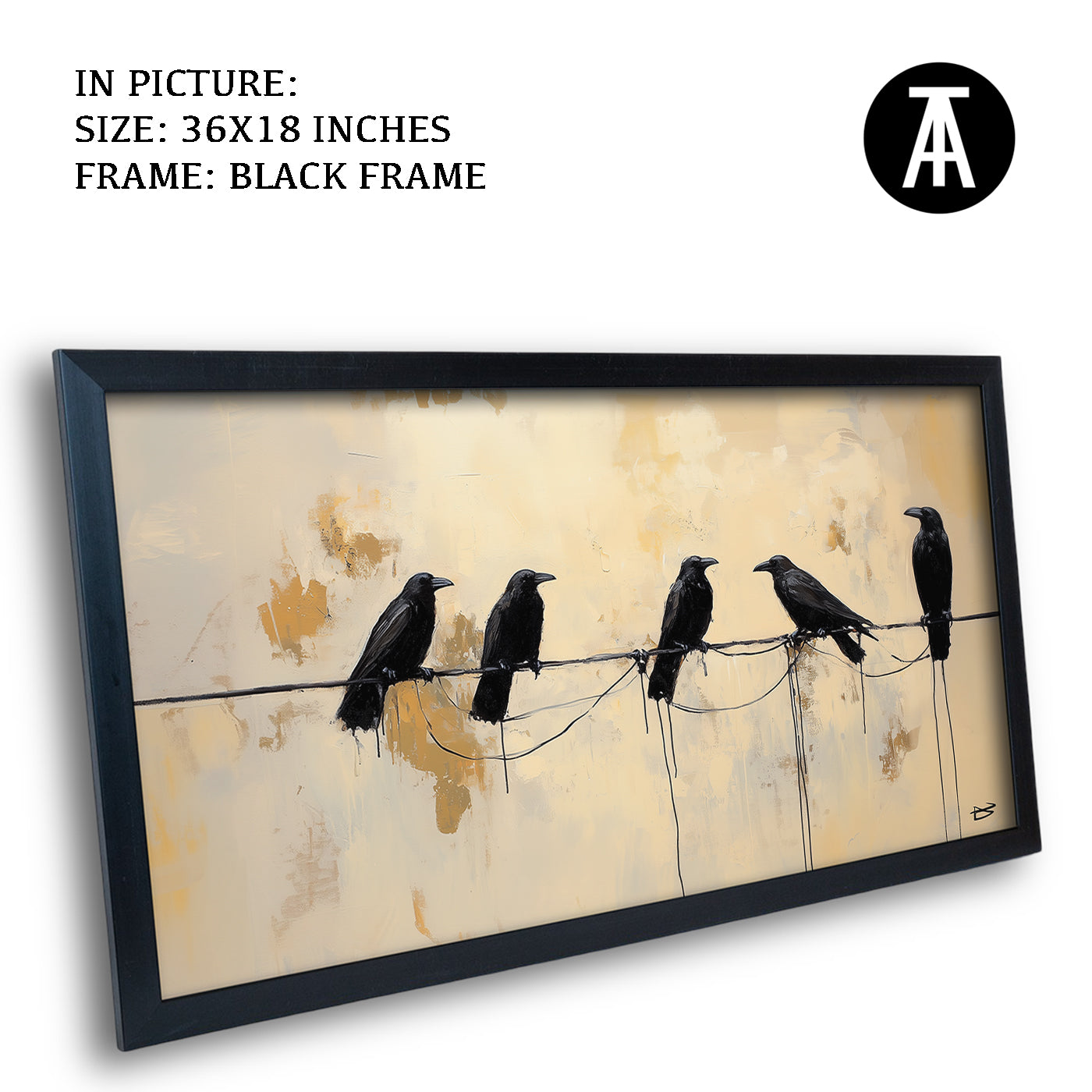 Artwork in Metal Earling Silver Frame