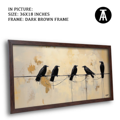 Artwork in Metal Champagne Gold Frame