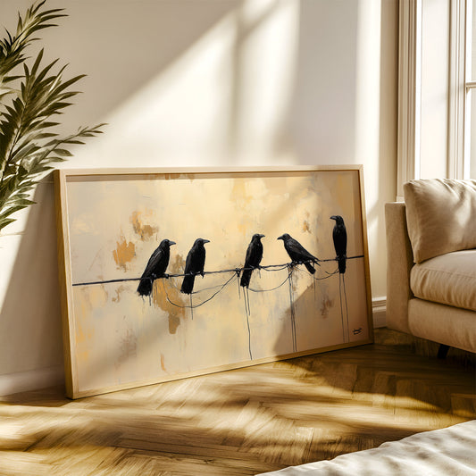 Modern Art Painting in a Lifestyle Setting