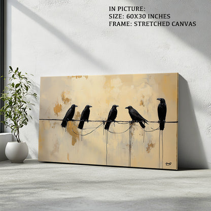 Artwork in Natural Wood Frame
