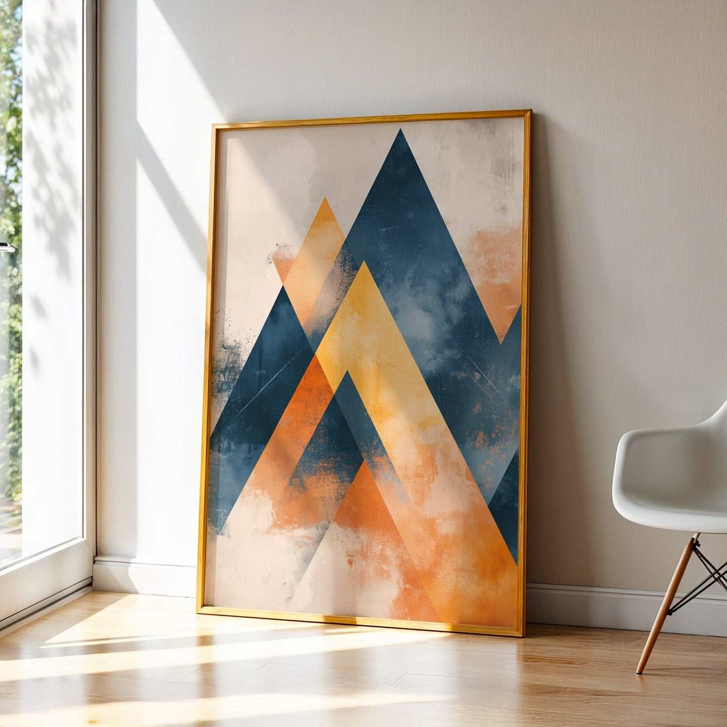 Abstract Art in a Lifestyle Setting Crystalline by NYC Abstract