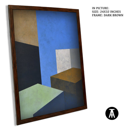 Artwork in Dark Brown Frame
