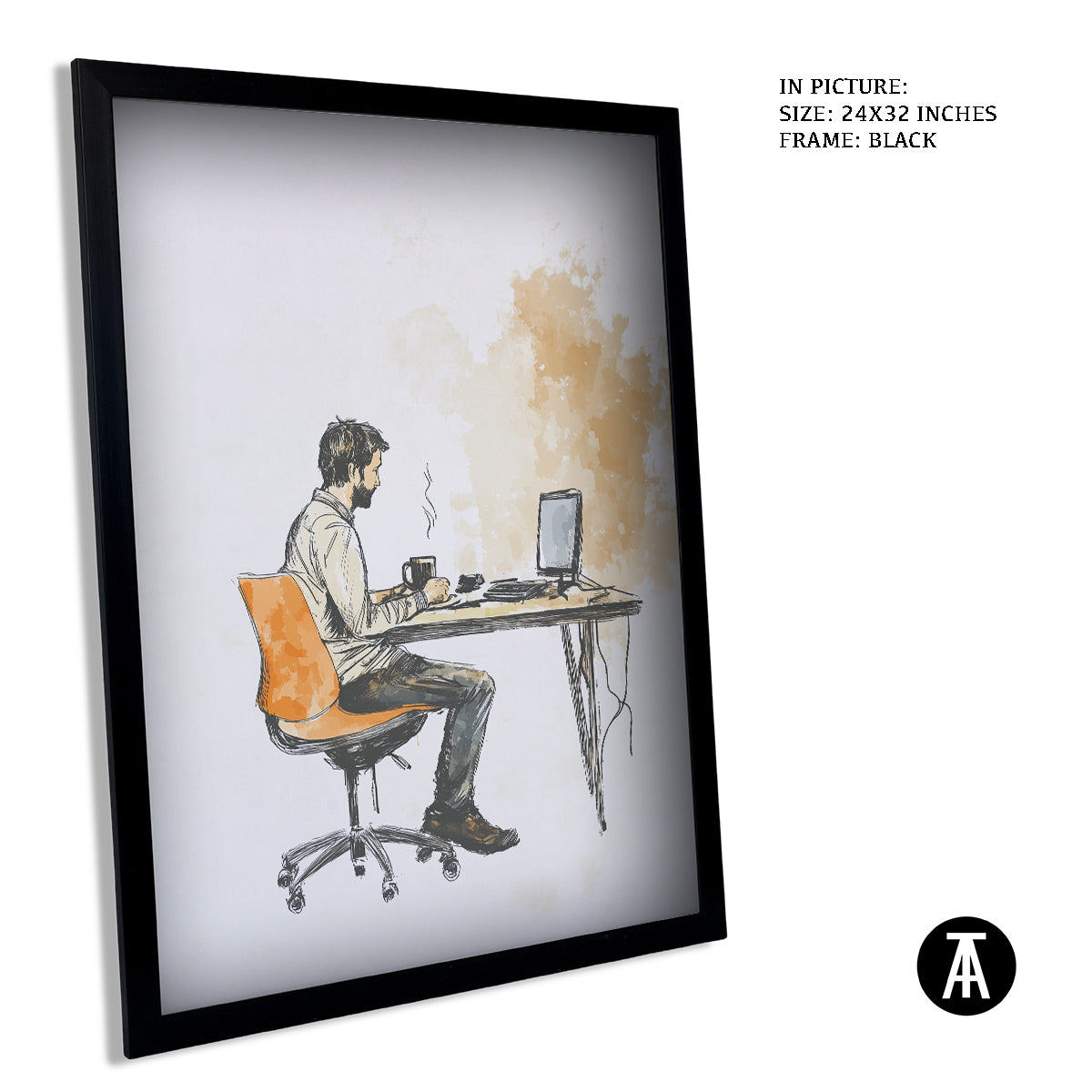 Artwork in Metal Earling Silver Frame