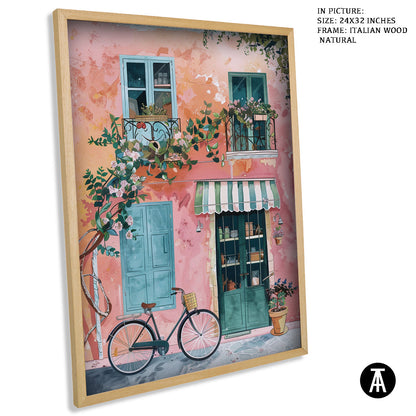 Sample Artwork in Italian Wood Framing Natural