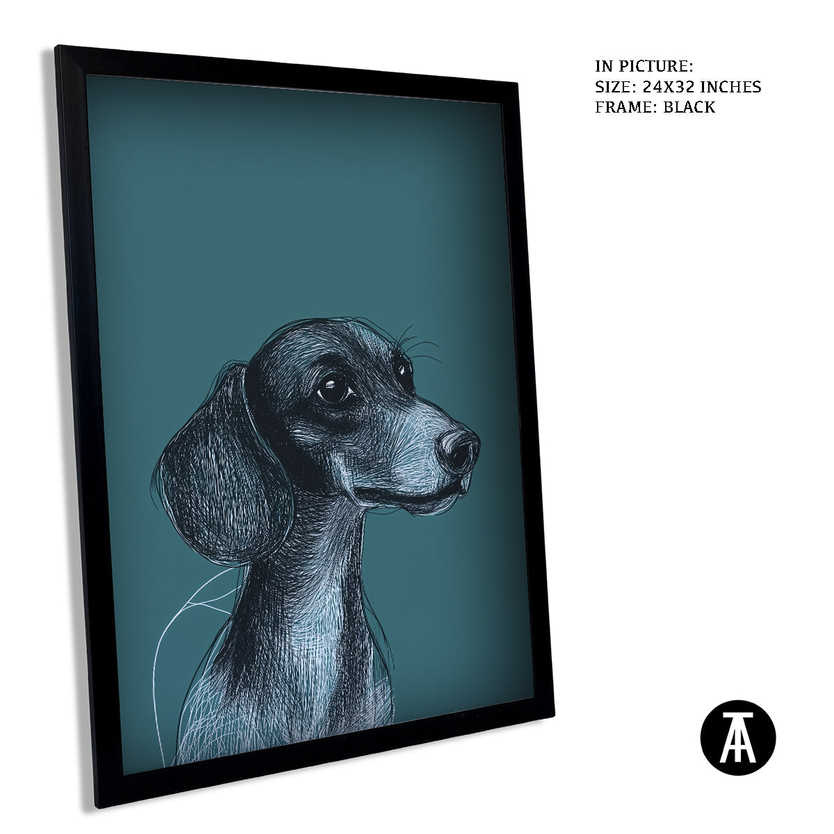 Artwork in Metal Earling Silver Frame