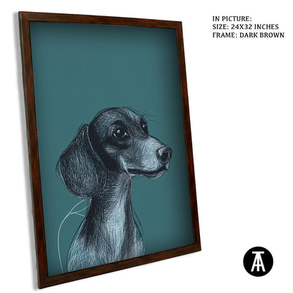 Artwork in Metal Champagne Gold Frame