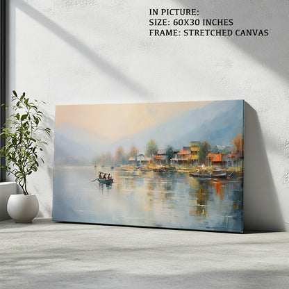 Artwork in Natural Wood Frame