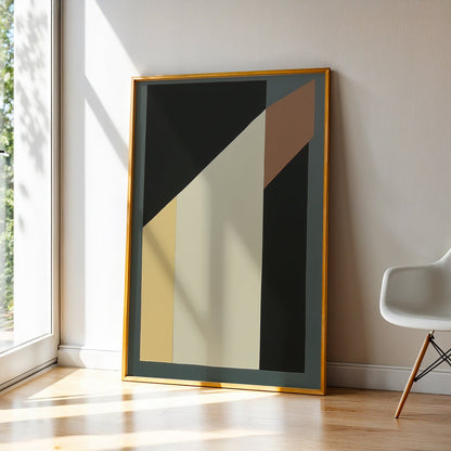 Abstract Art in a Lifestyle Setting Dark Unchaos by NYC Abstract