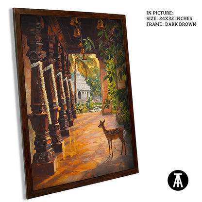 Artwork in Metal Champagne Gold Frame